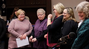 Mayor Marlys Palmer congratulates Anoka-Ramsey Community College faculty, staff and alumni on providing 50 years of Nursing education in central Minnesota and proclaims April 21 as an official day of celebration for the college’s Nursing program.